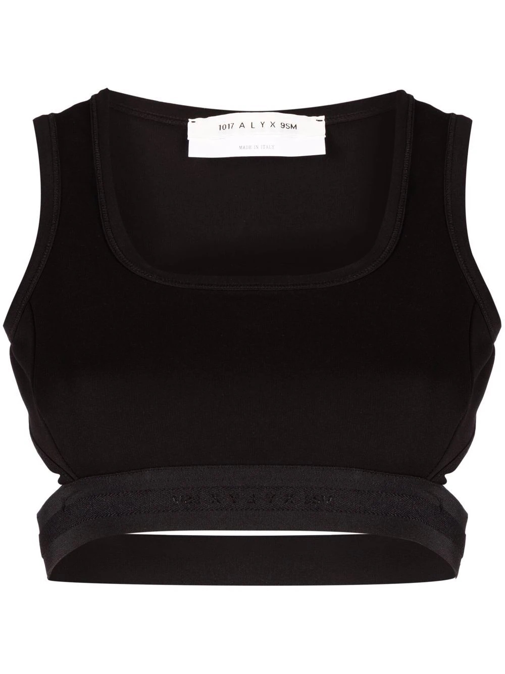 open-back cropped top - 1