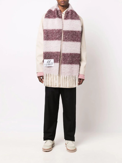 Marni striped logo scarf outlook