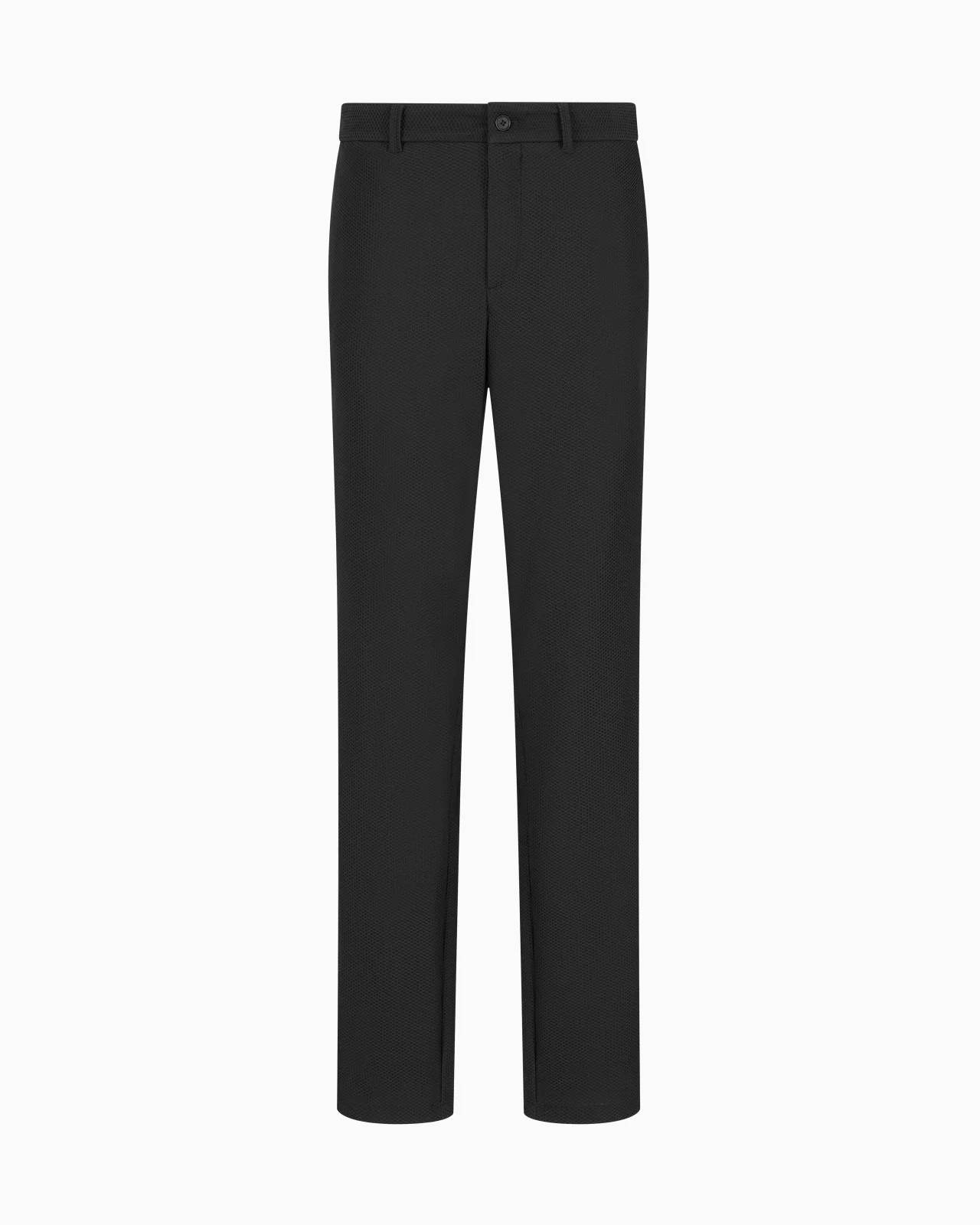 TECHNICAL WAFFLE FLAT-FRONT TROUSERS - 1