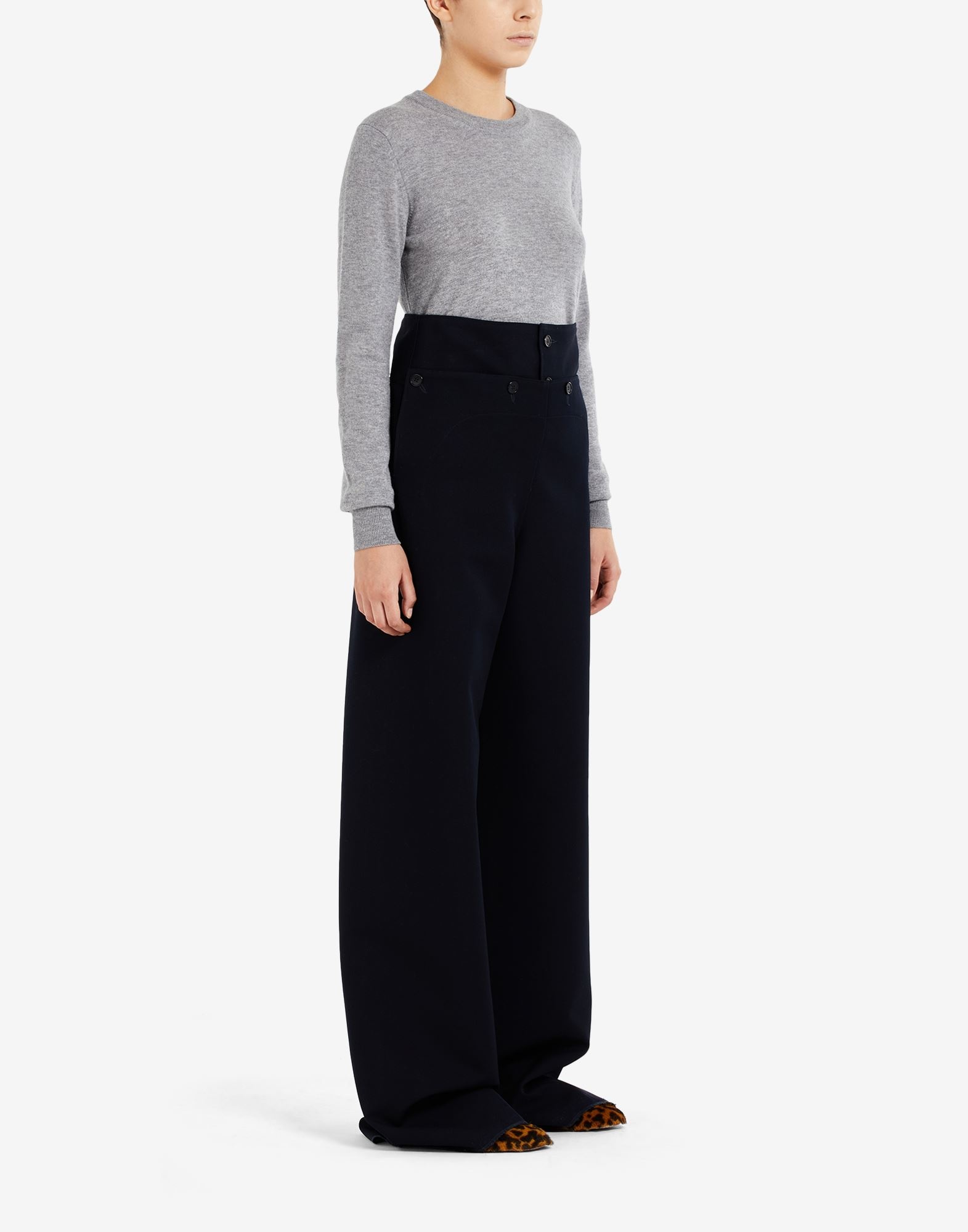 High-waisted pleated trousers - 3