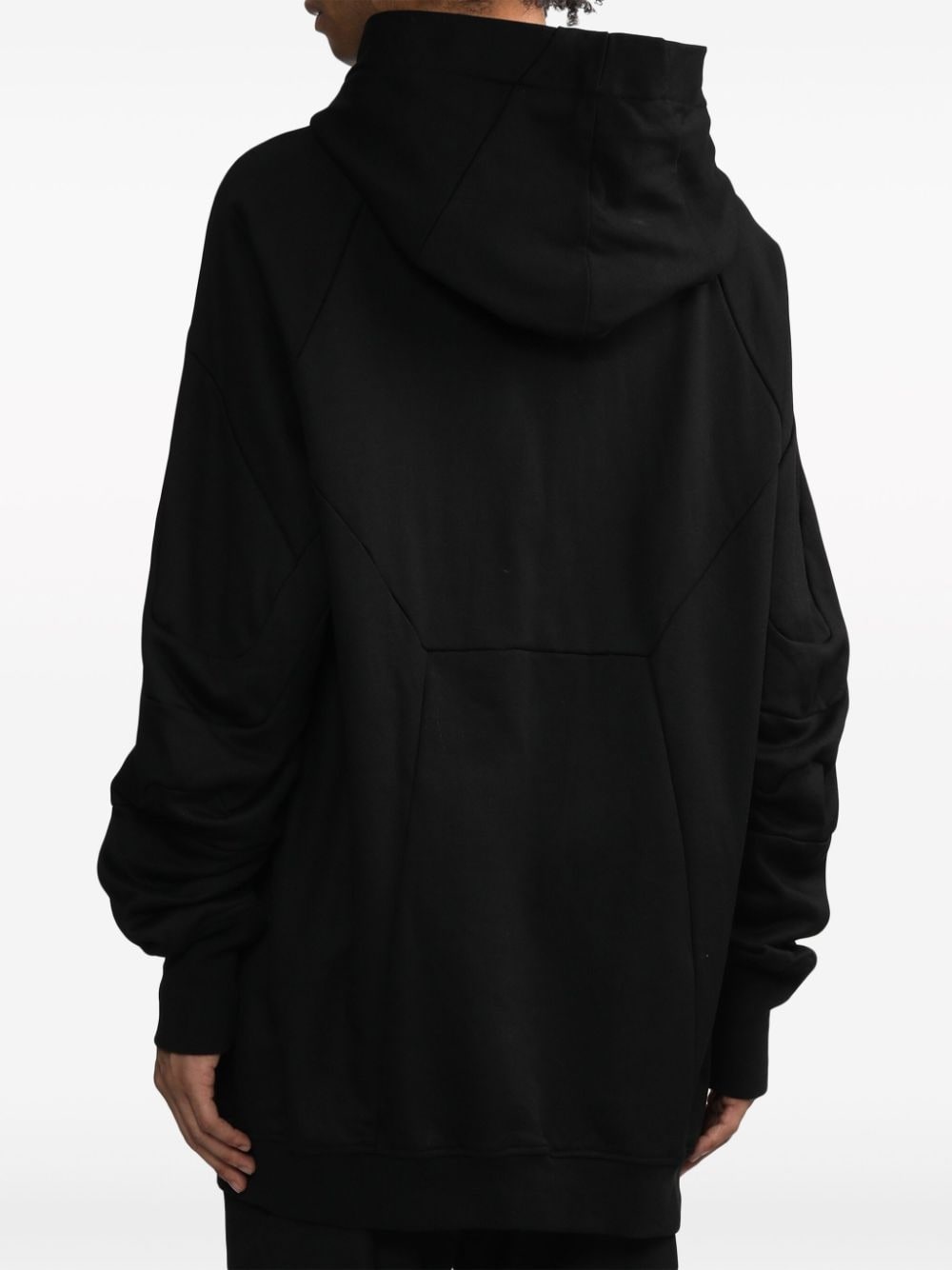long-sleeve panelled hoodie - 4