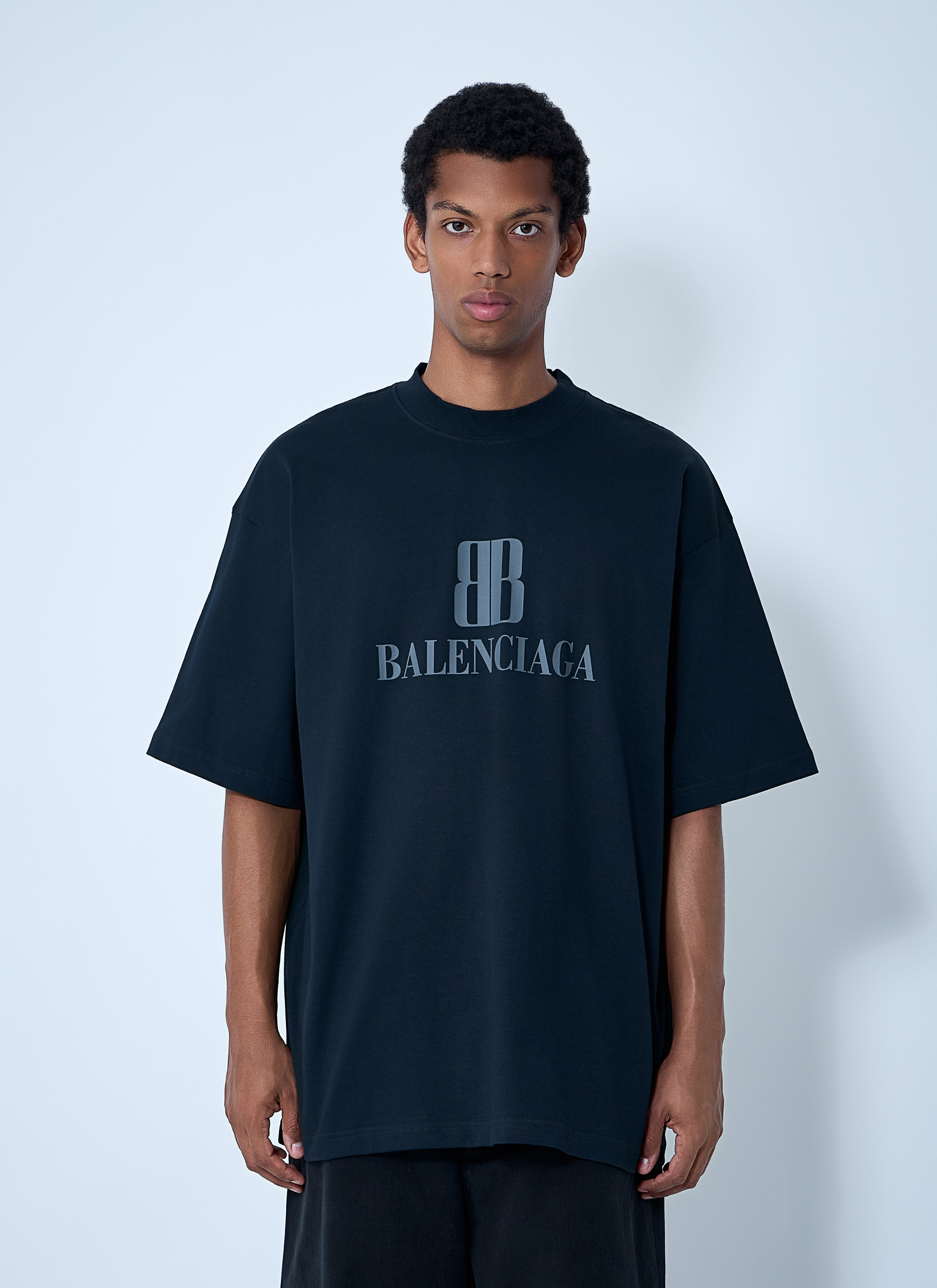 Balenciaga Men Logo Motif T-Shirt - 1