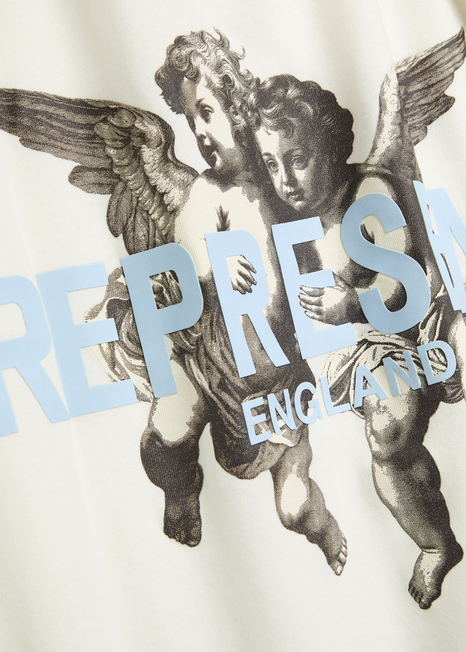 Represent Legacy Cherubs Logo Cotton T-shirt - 5