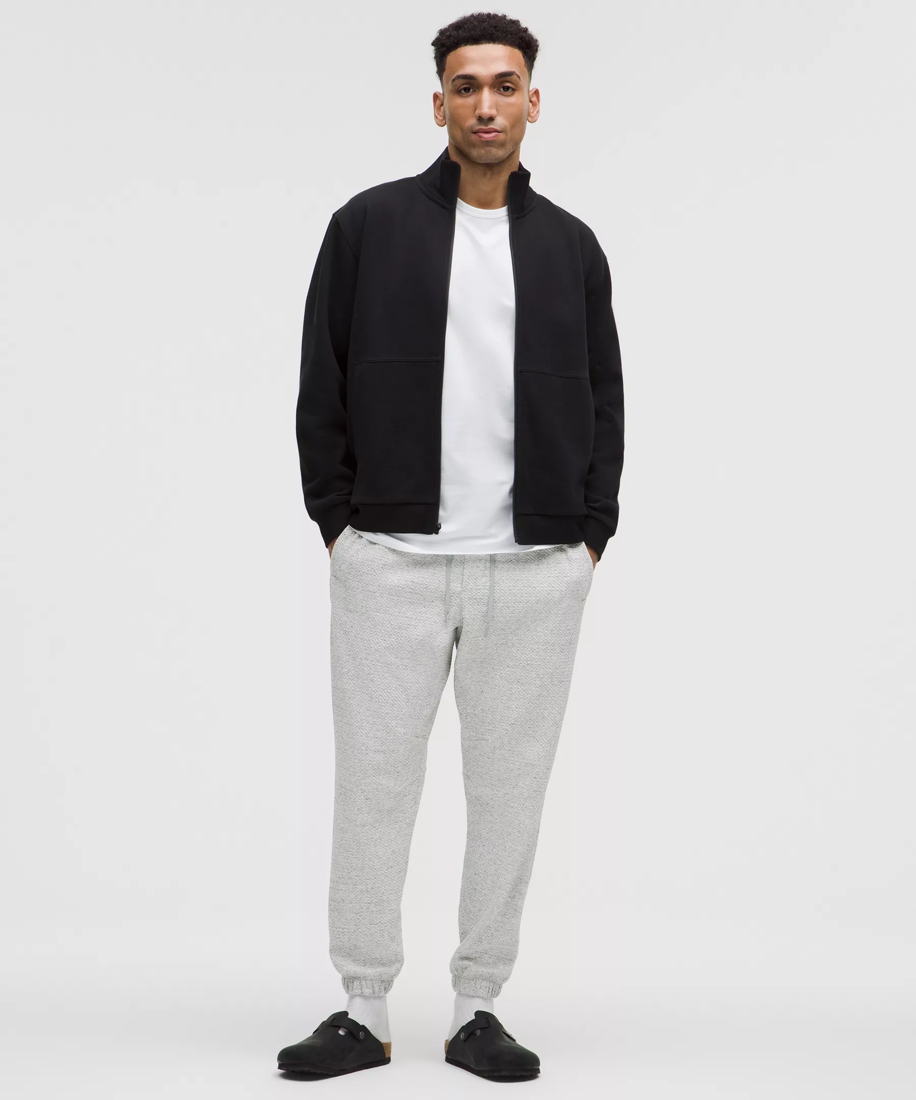 Textured Double-Knit Cotton Jogger *Shorter - 2