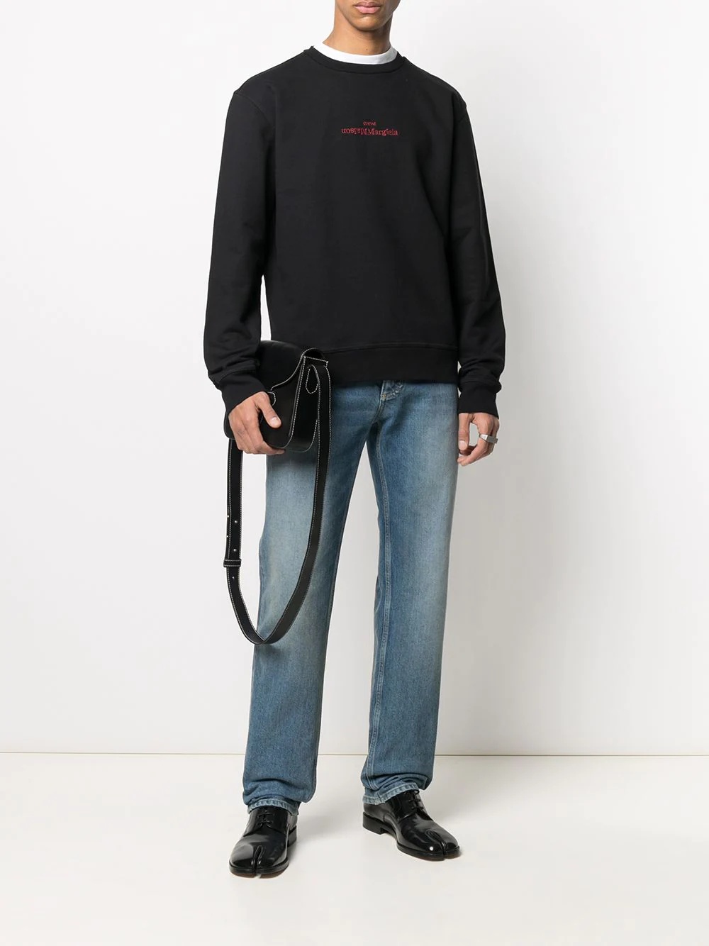 logo-embroidered cotton sweatshirt - 2