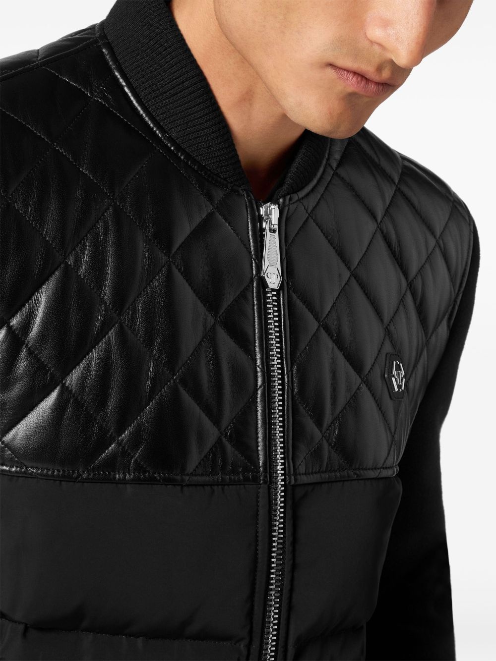 leather bomber jacket - 5