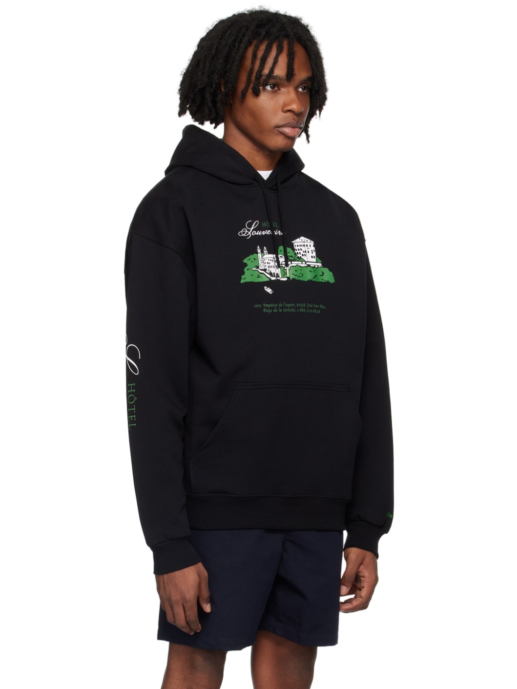 Black JJJJound Edition 'Hôtel Souvenirs' Hoodie - 2