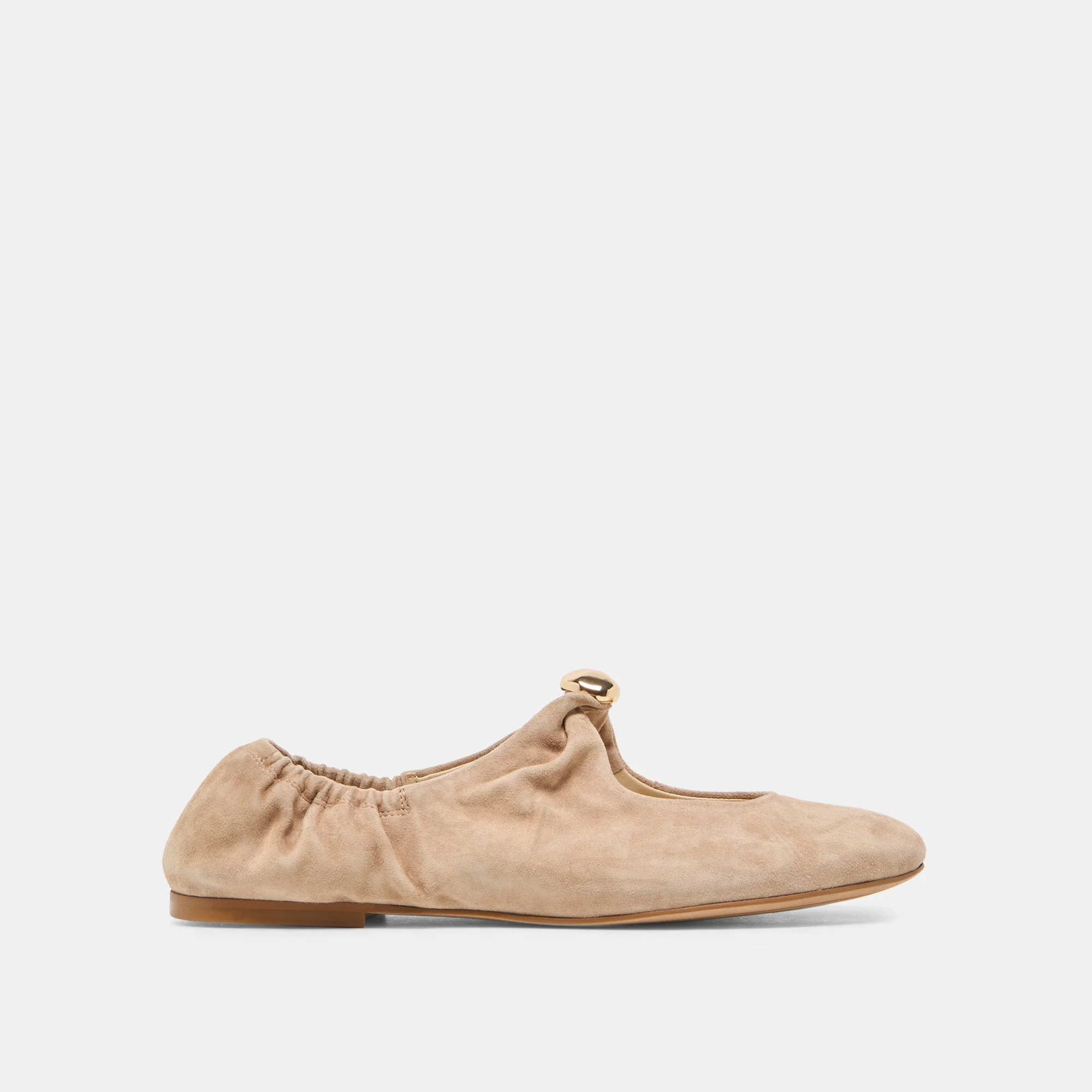 CORNEL FLATS CAMEL SUEDE - 1