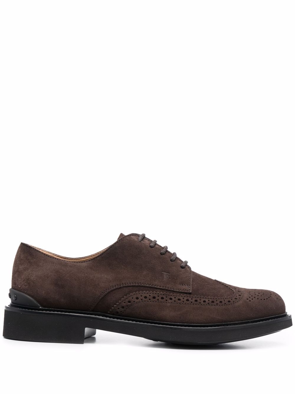 brogue-detail lace-up Oxford shoes - 1