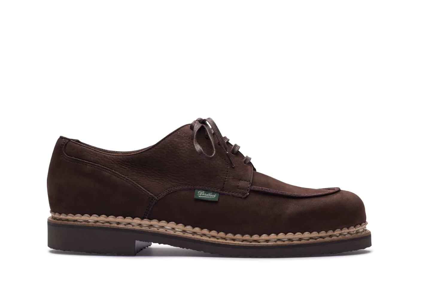 Chambord Taurillon Nubuck Chocolate - Rubber Sole - 1