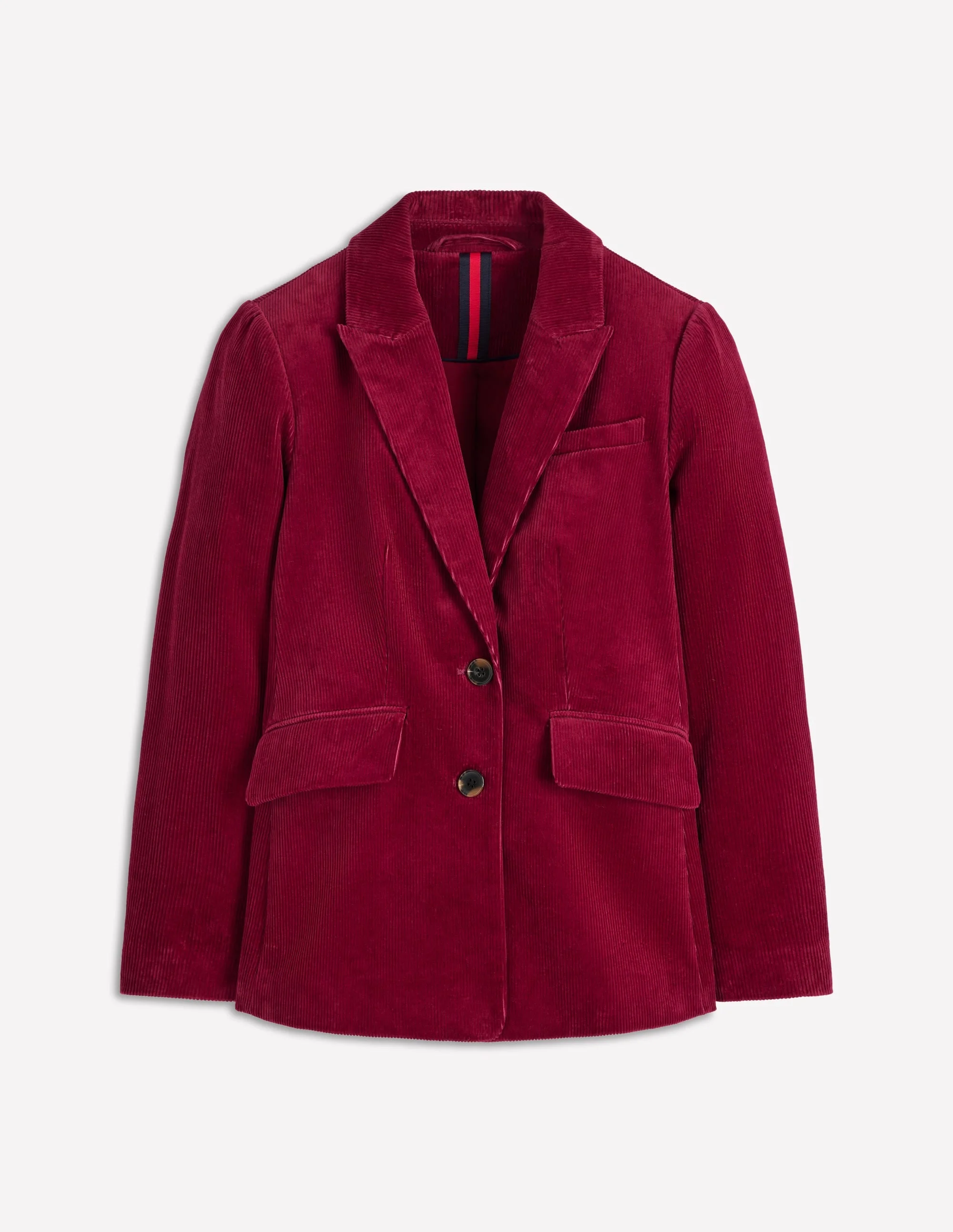 Stamford Cord Blazer-Burgundy Red - 1