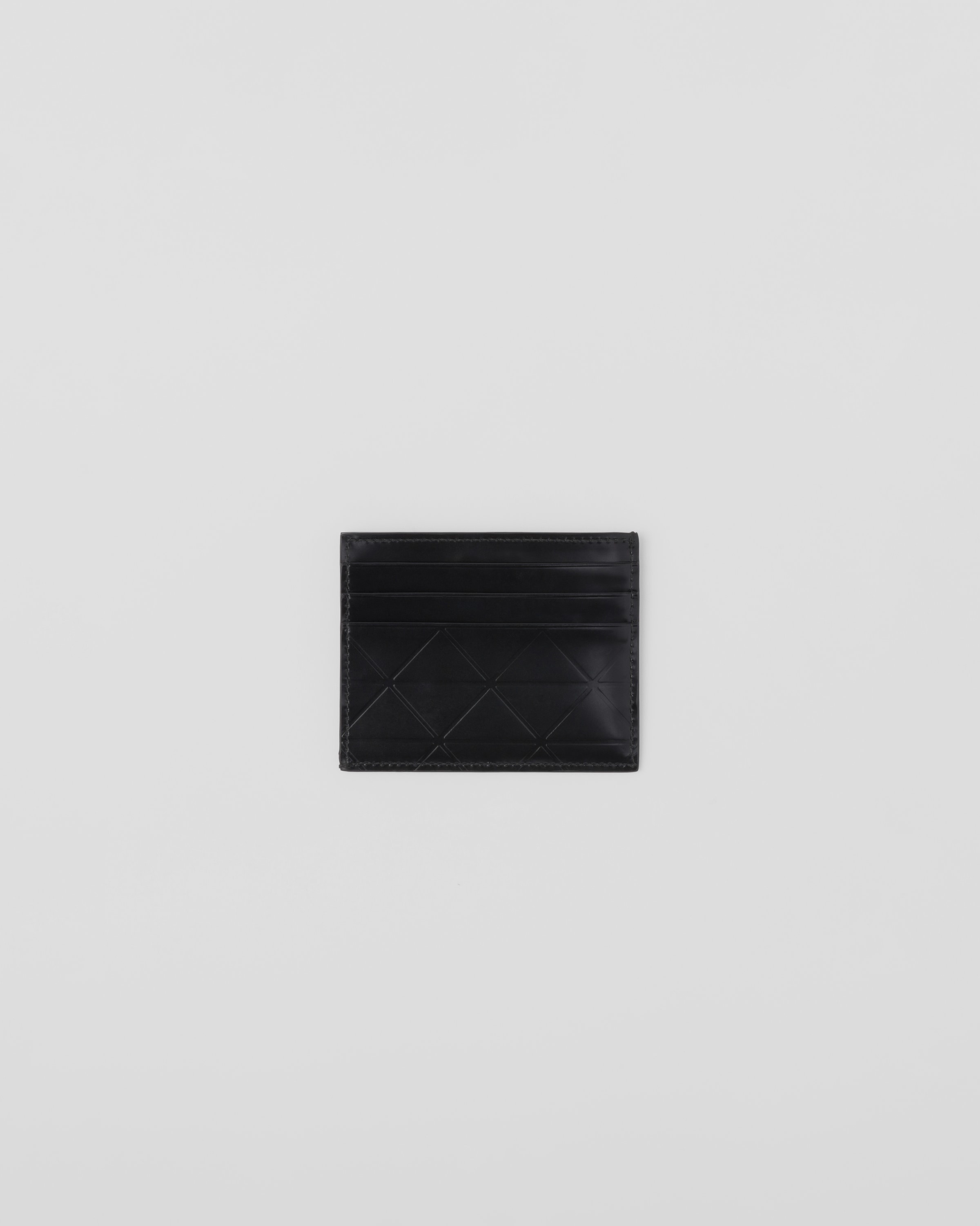 Brushed leather credit card holder - 4