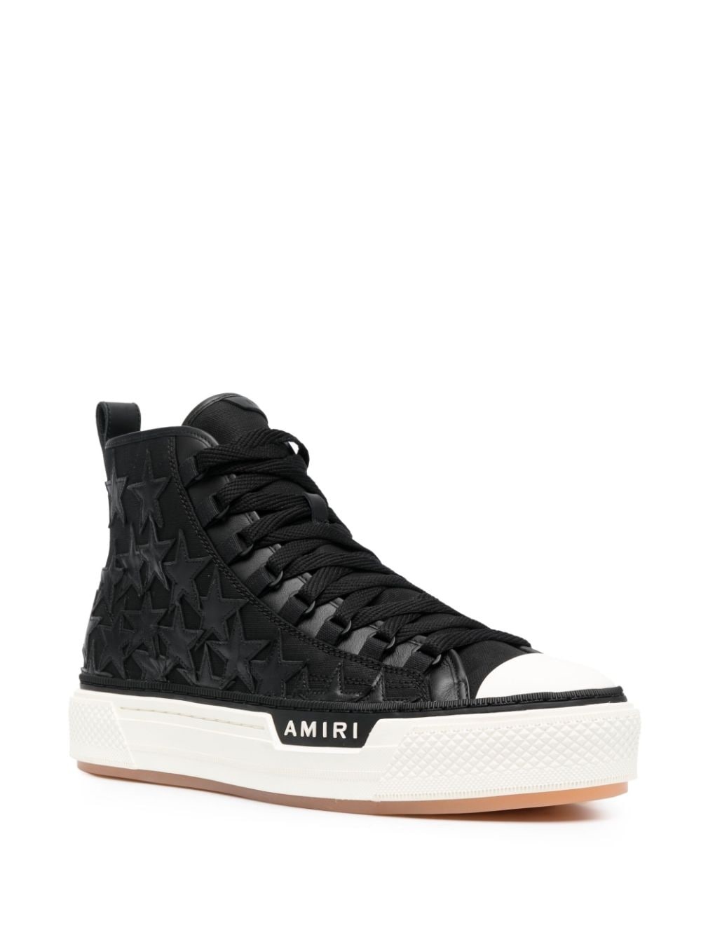 star-patch high-top sneakers - 2