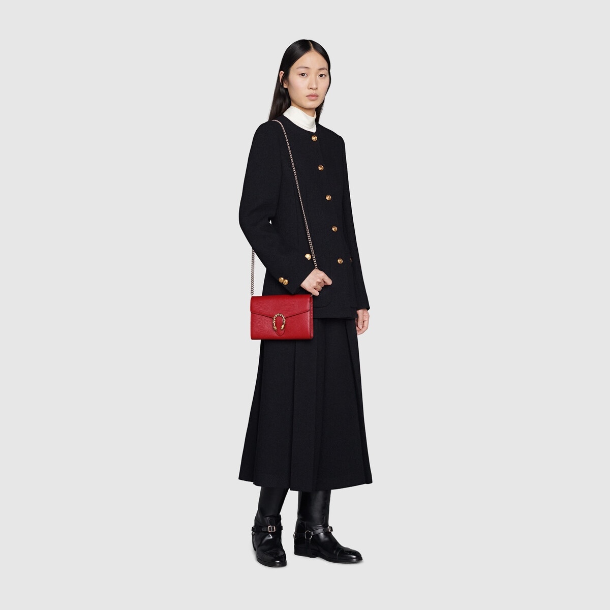 Dionysus mini leather chain bag - 4