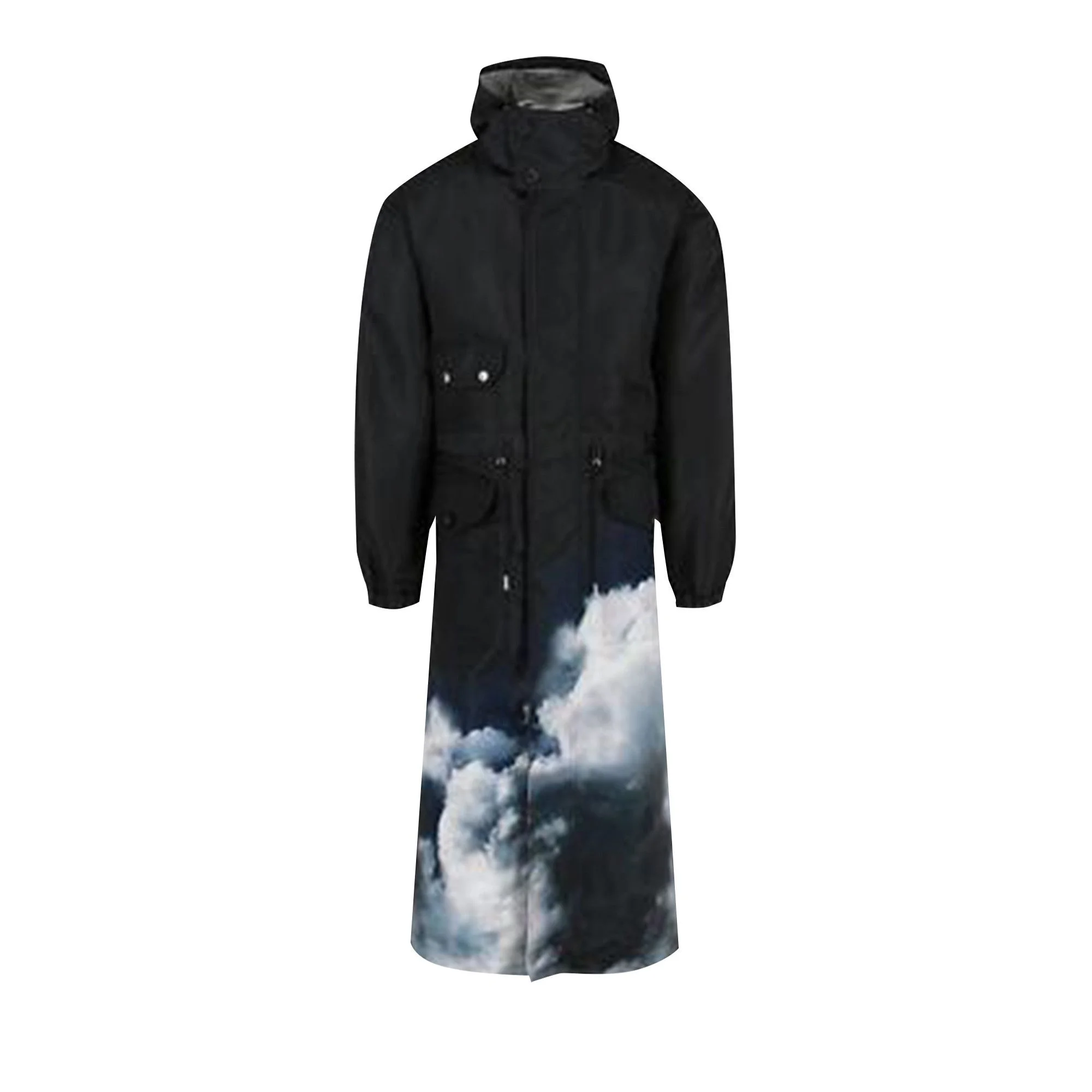 Alexander McQueen Storm Sky Print Parka 'Blue' - 1