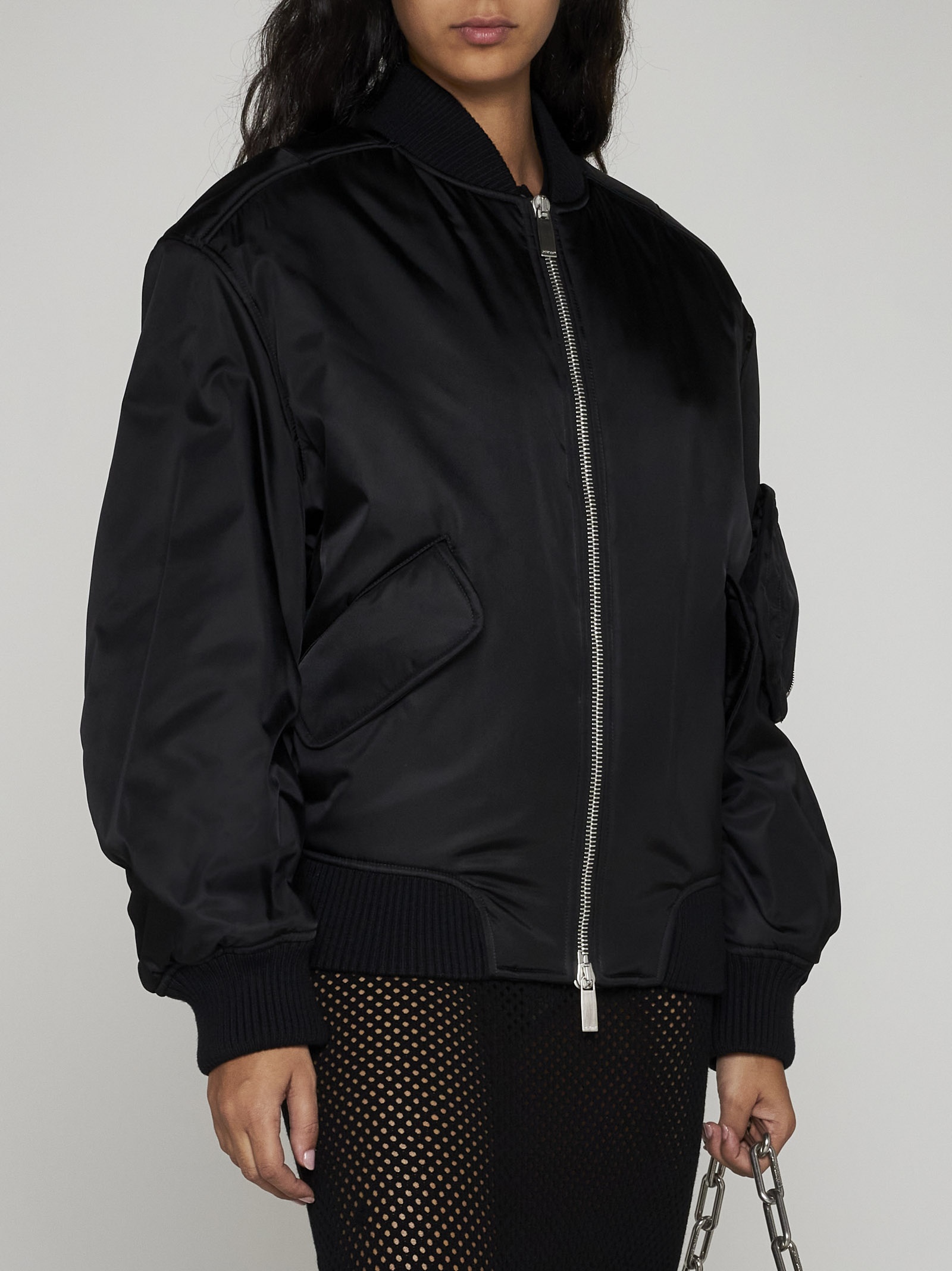 Off-White Nylon bomber jacket | danielloboutique | REVERSIBLE
