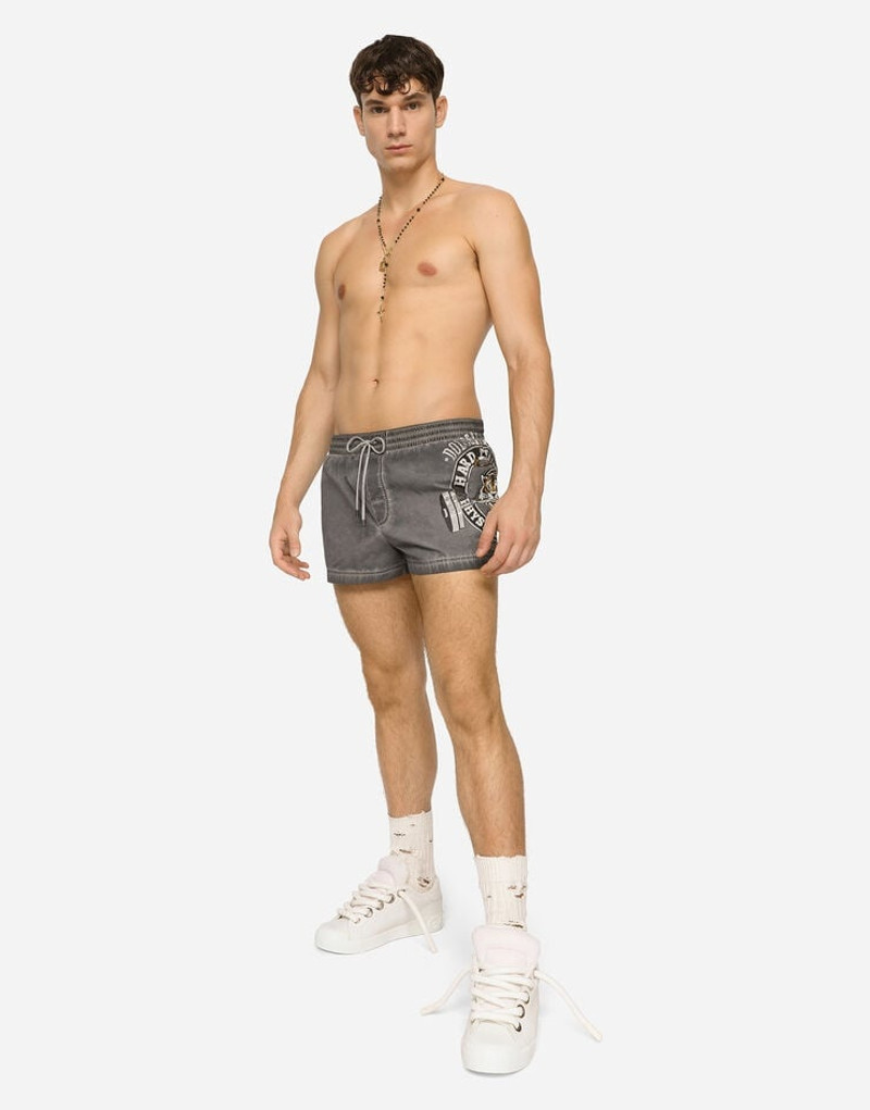Dolce & Gabbana Short printed swim trunks outlook