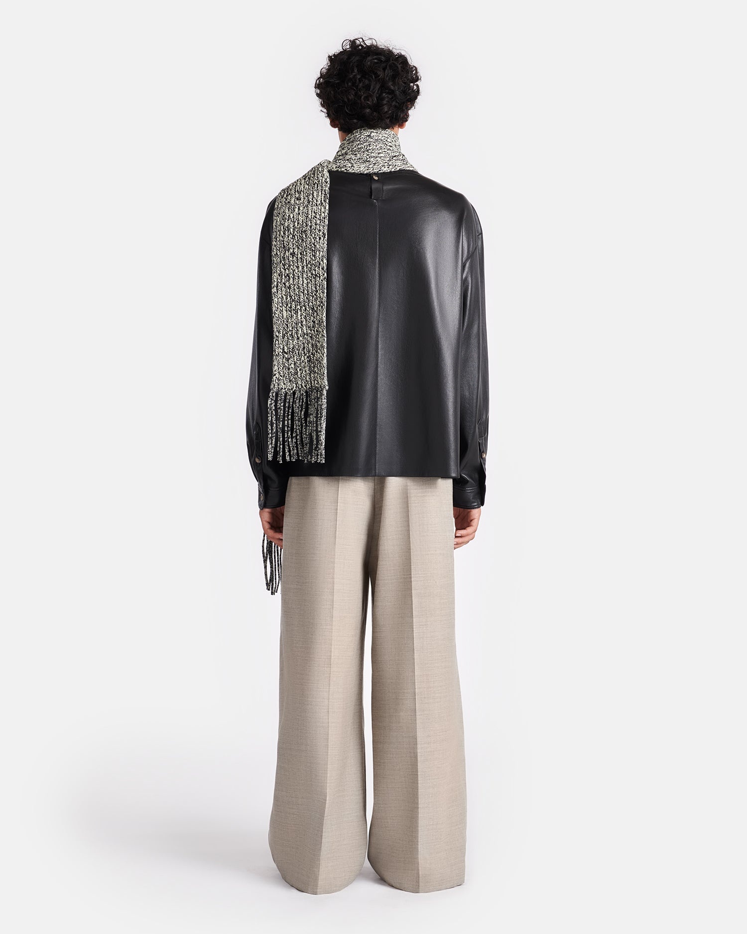 Draped Okobor™ Alt-Leather Top - 4
