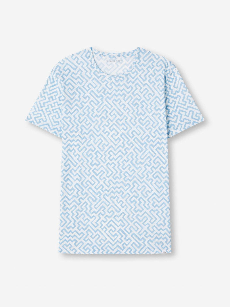 Derek Rose Men's T-Shirt Robin 14 Pima Cotton White outlook