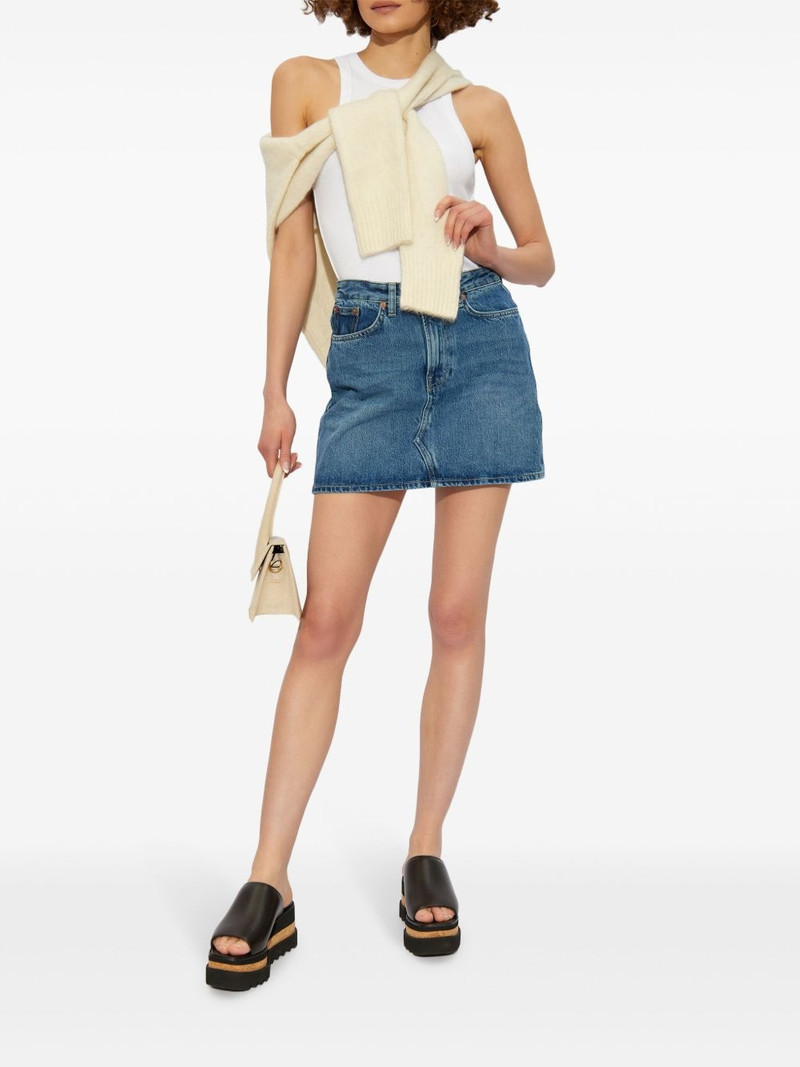 SAMSØE SAMSØE organic cotton denim skirt outlook