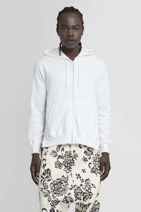 Comme des garcons homme plus men's white zip hoodie - 1