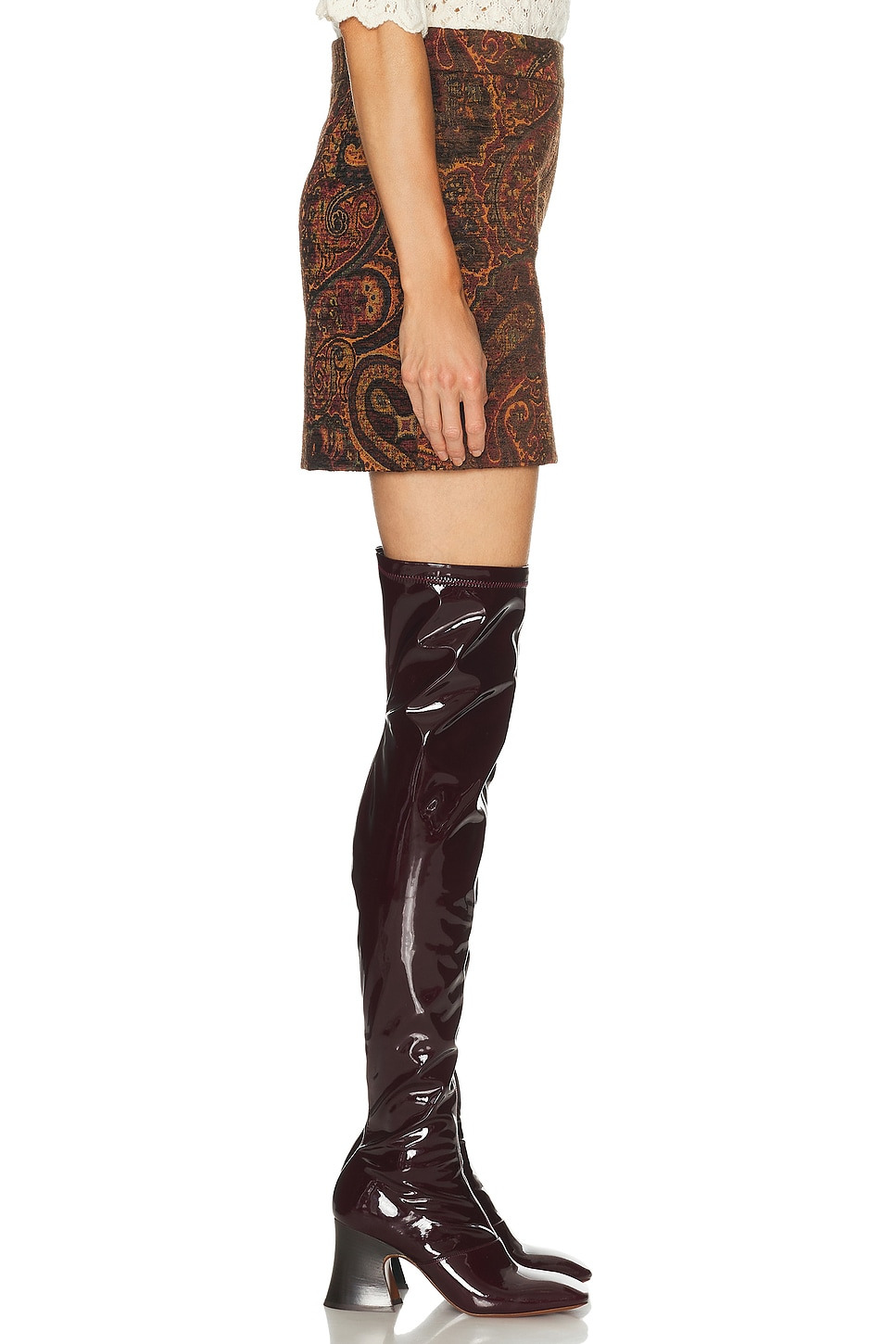 Wool Paisley Skirt - 3