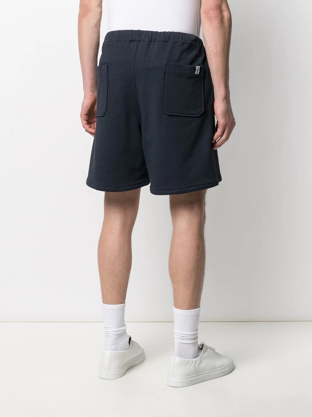 logo patch sweat shorts - 4