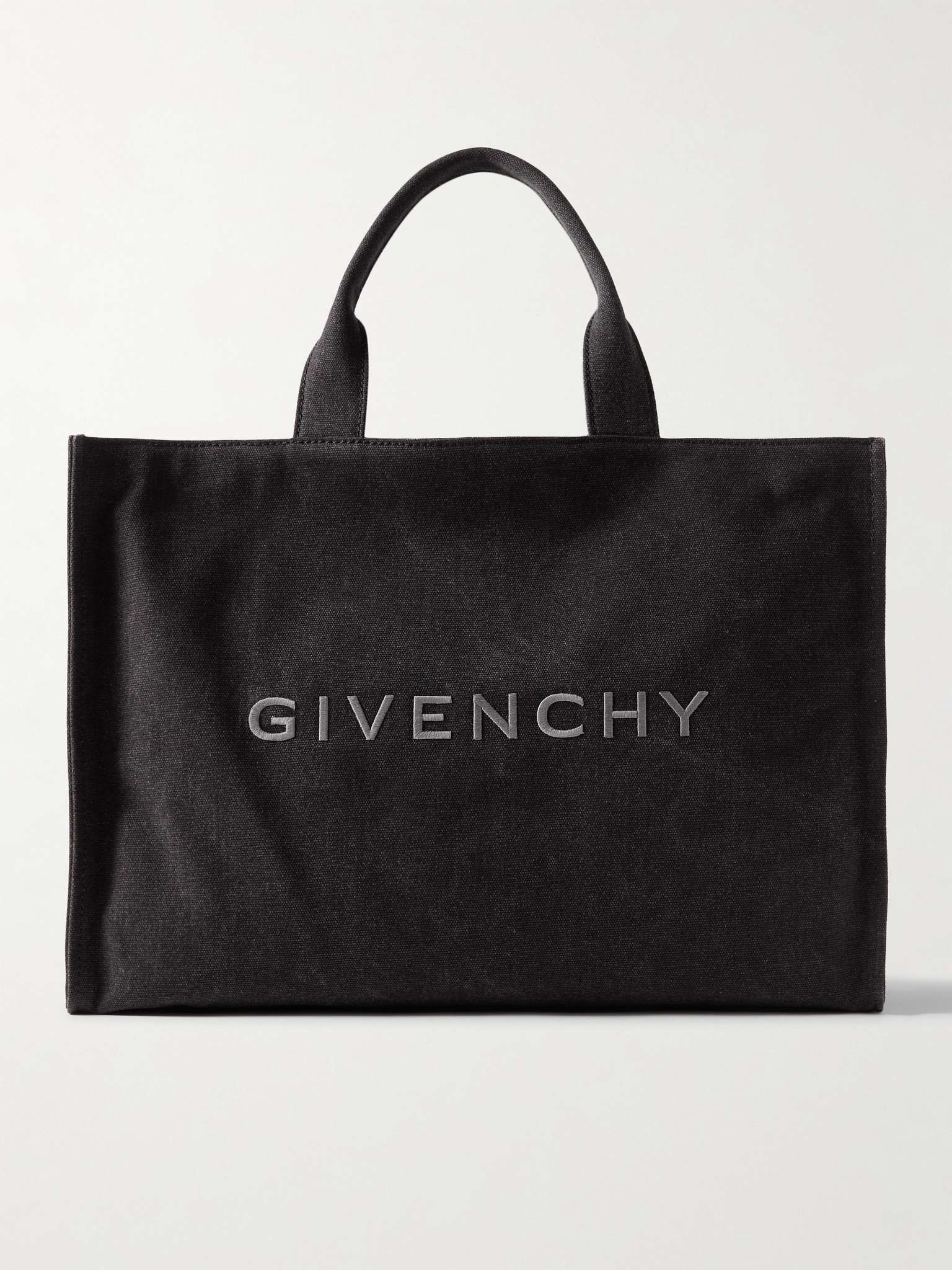 Logo-Embroidered Canvas Tote Bag - 1