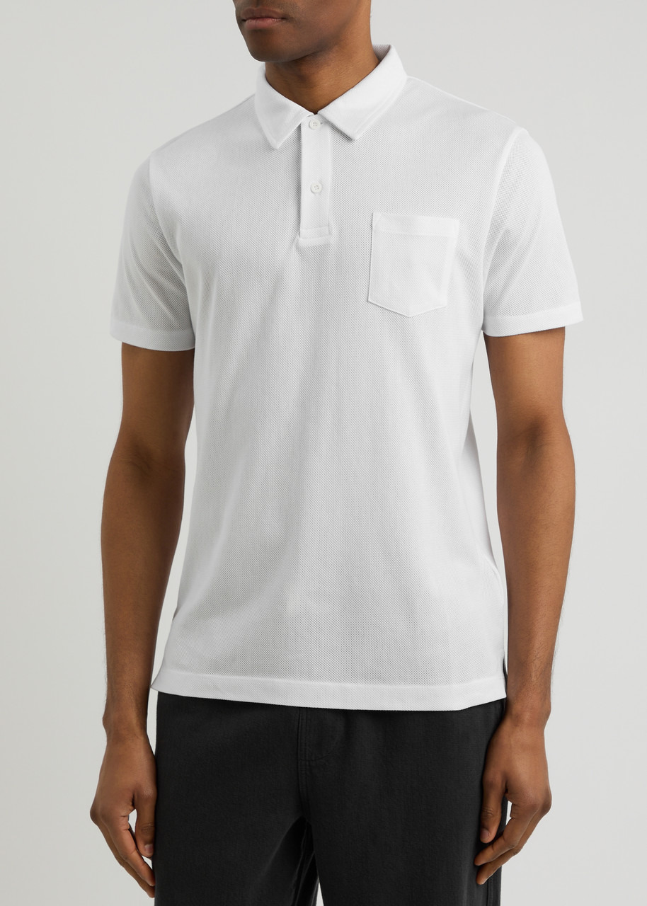 Riviera piqué cotton polo shirt - 7