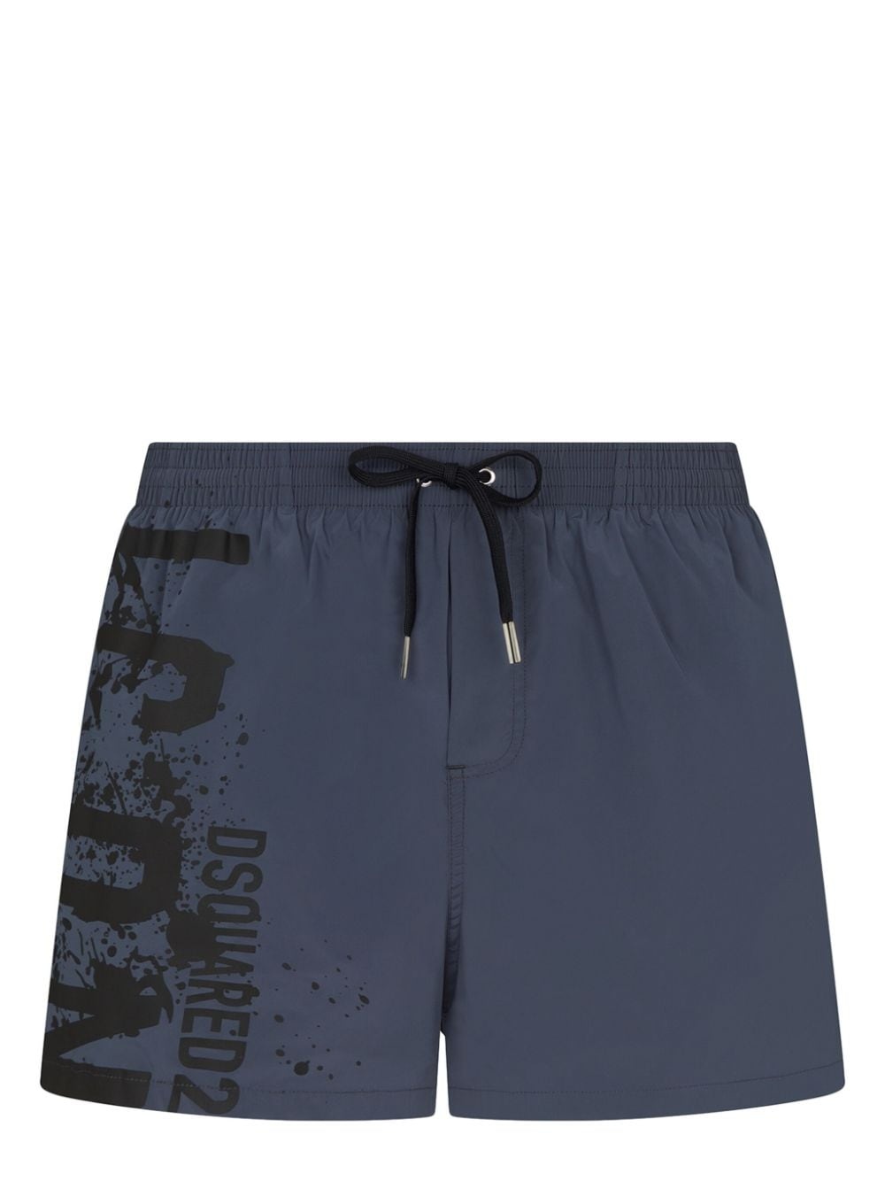 logo-print swim shorts - 1