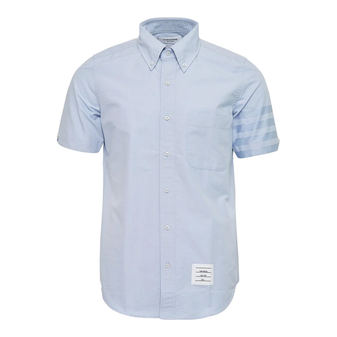 Oxford 4-Bar Short Sleeve Shirt Men - 1