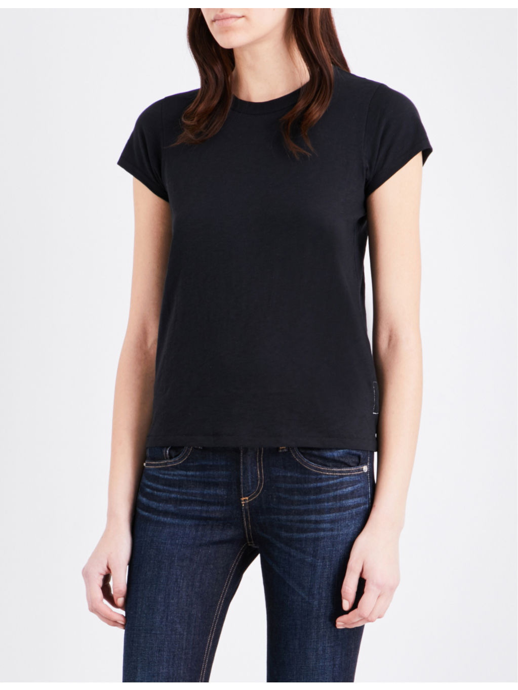 Round neck cotton-jersey T-shirt - 2