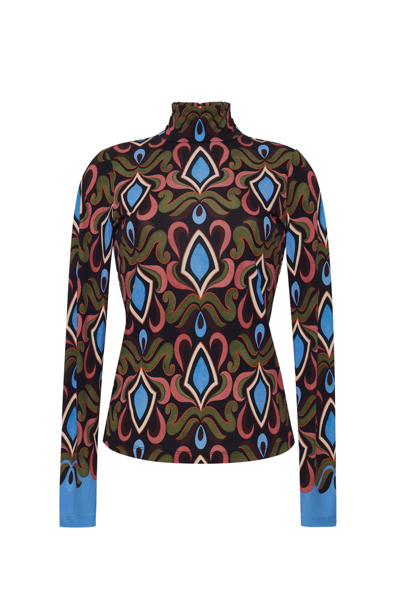 Piper Top Our Best-Selling Turtleneck In A Geometric Print 1