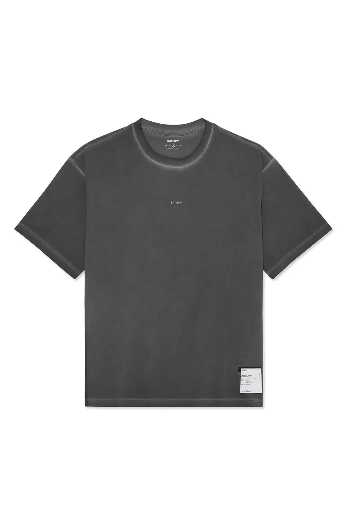 AuraLite T-Shirt Centered Logo - Pigment Black - 1