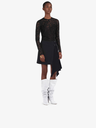 Givenchy Mini skirt with pleated godet outlook