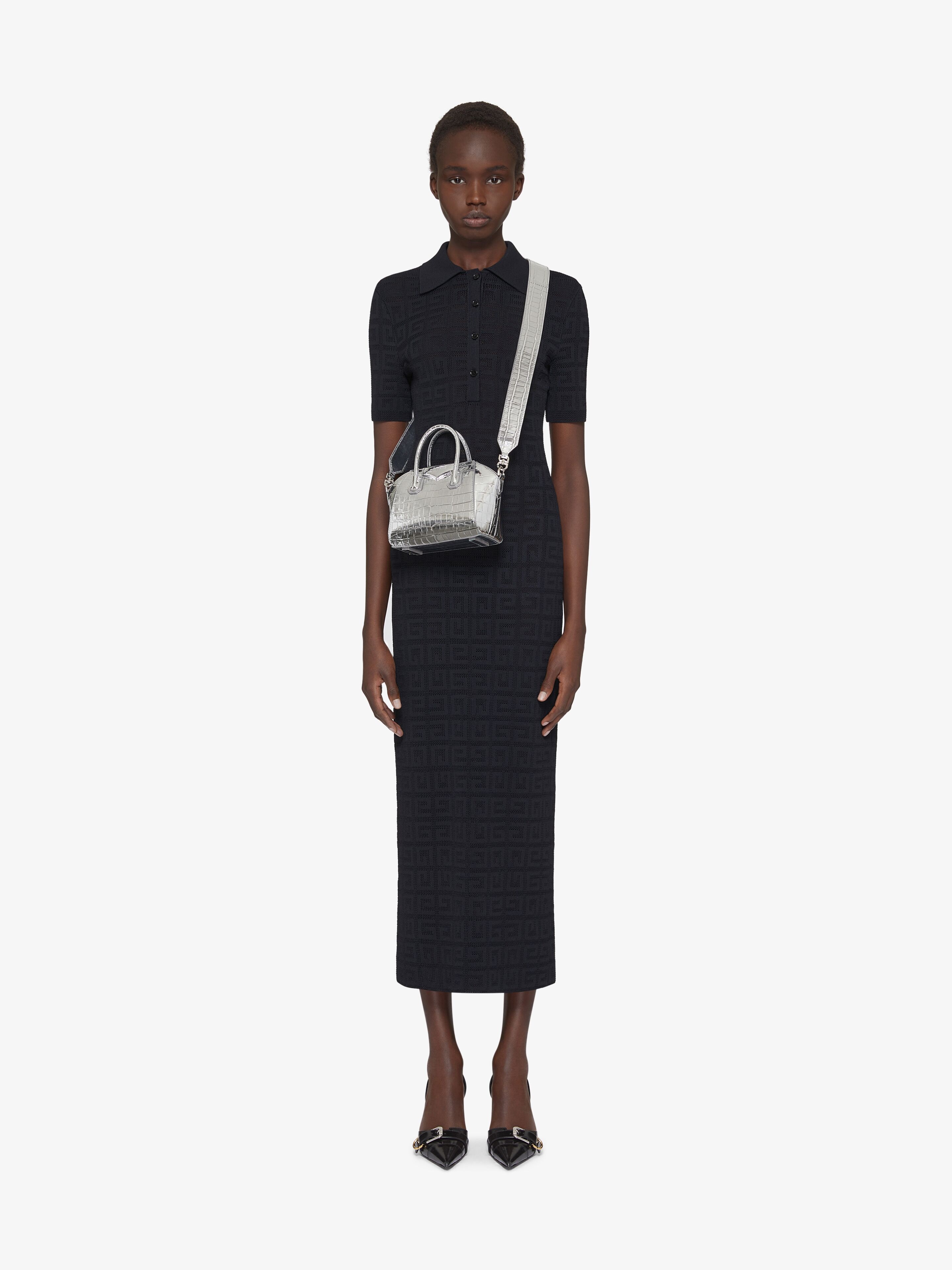 ANTIGONA TOY BAG IN CROCODILE EFFECT LEATHER - 2
