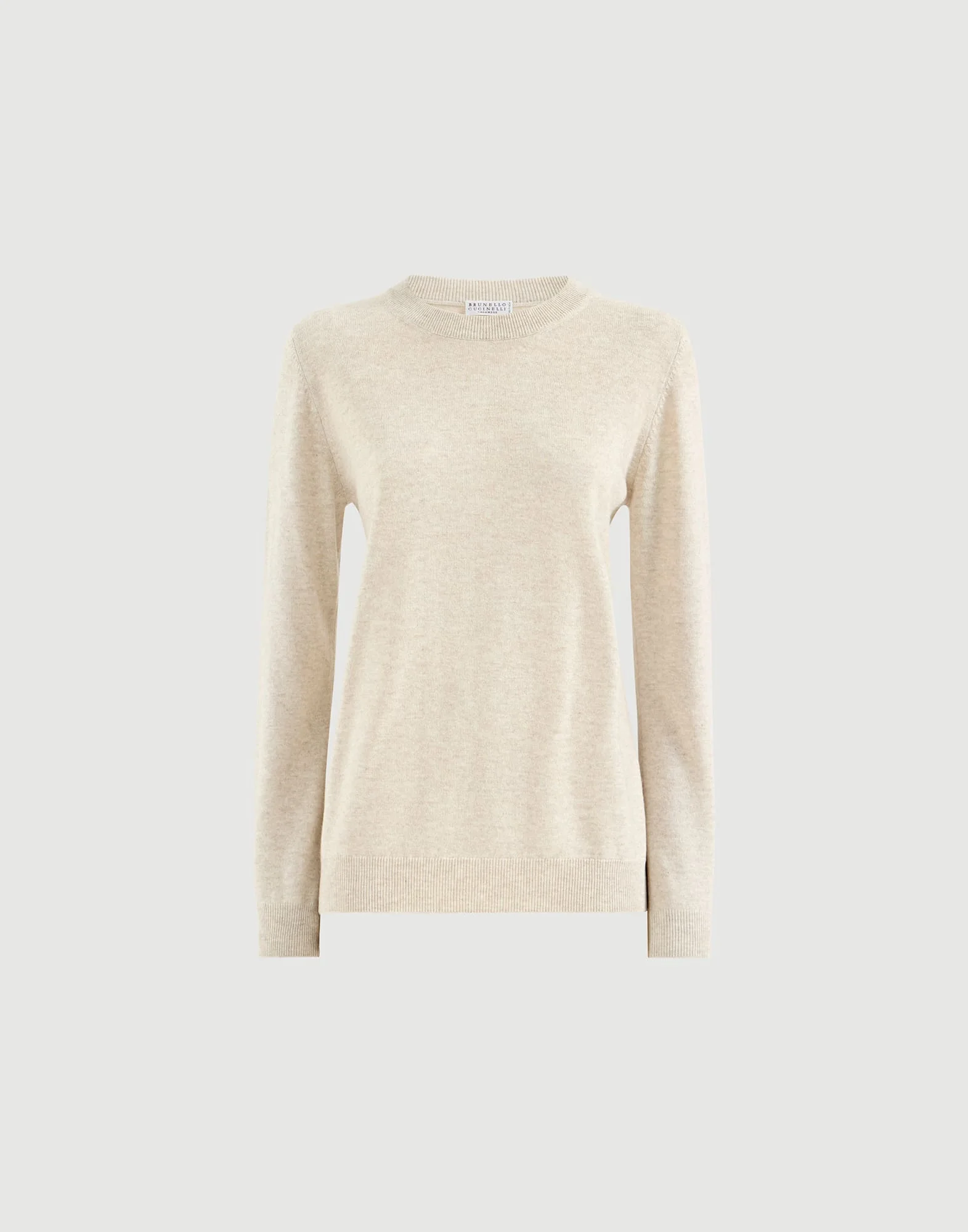 Cashmere sweater with monili - 1