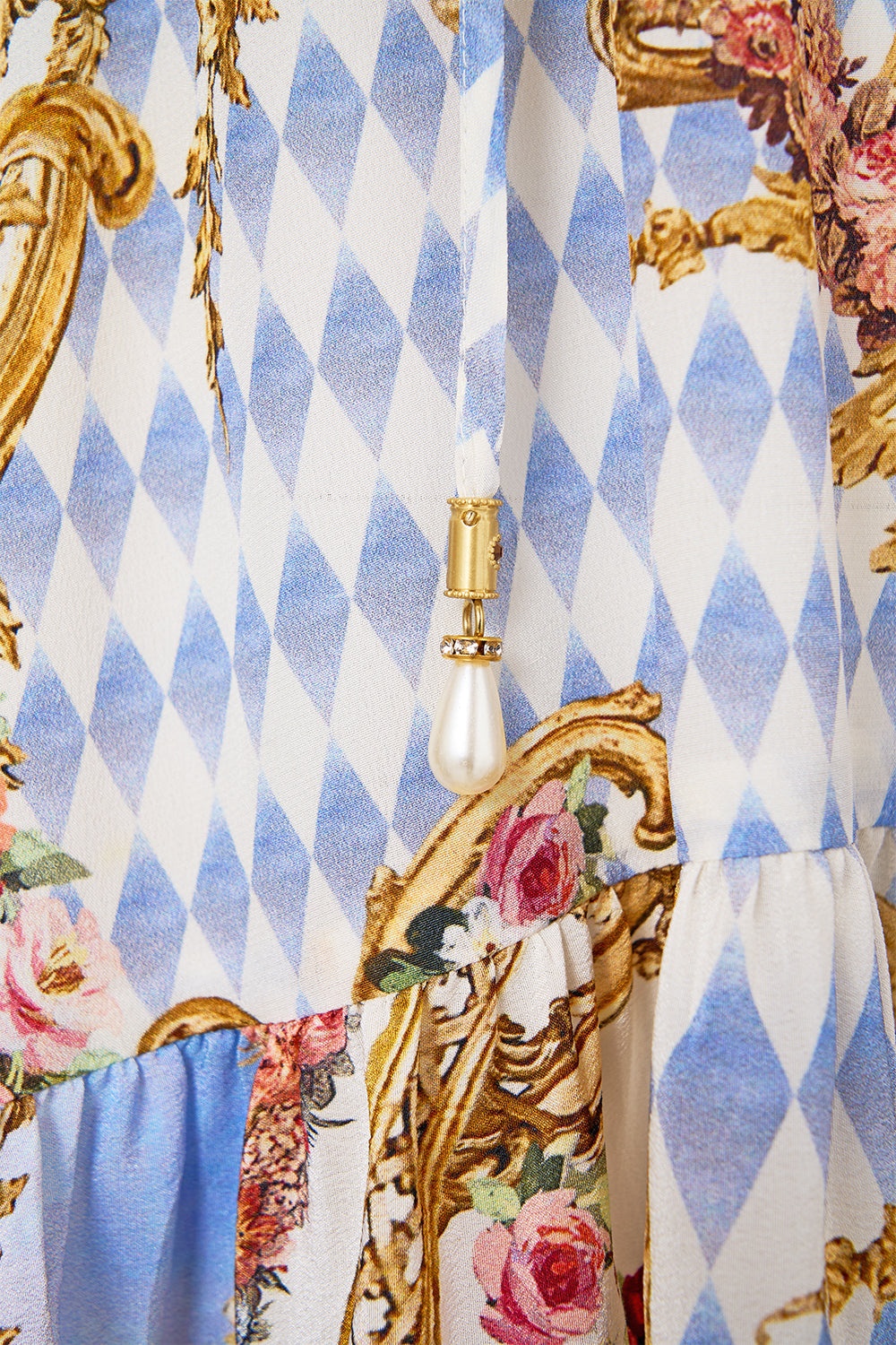 A-LINE GATHERED PANEL DRESS - 7