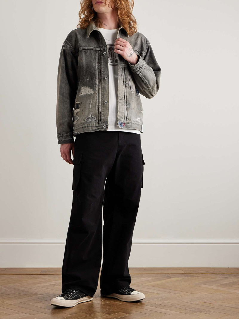NEIGHBORHOOD Savage Type-1 Distressed Denim Jacket outlook