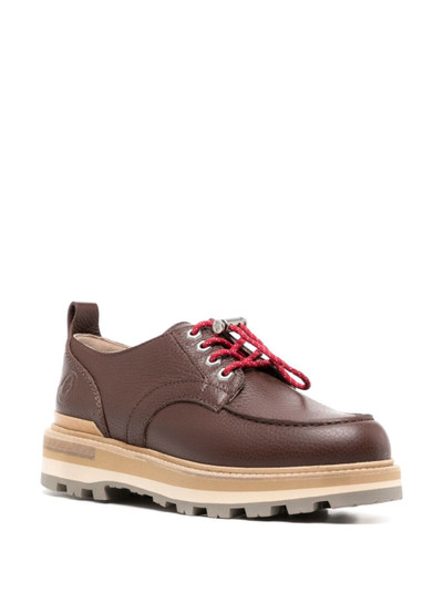 Moncler Peka City leather Derby shoes outlook