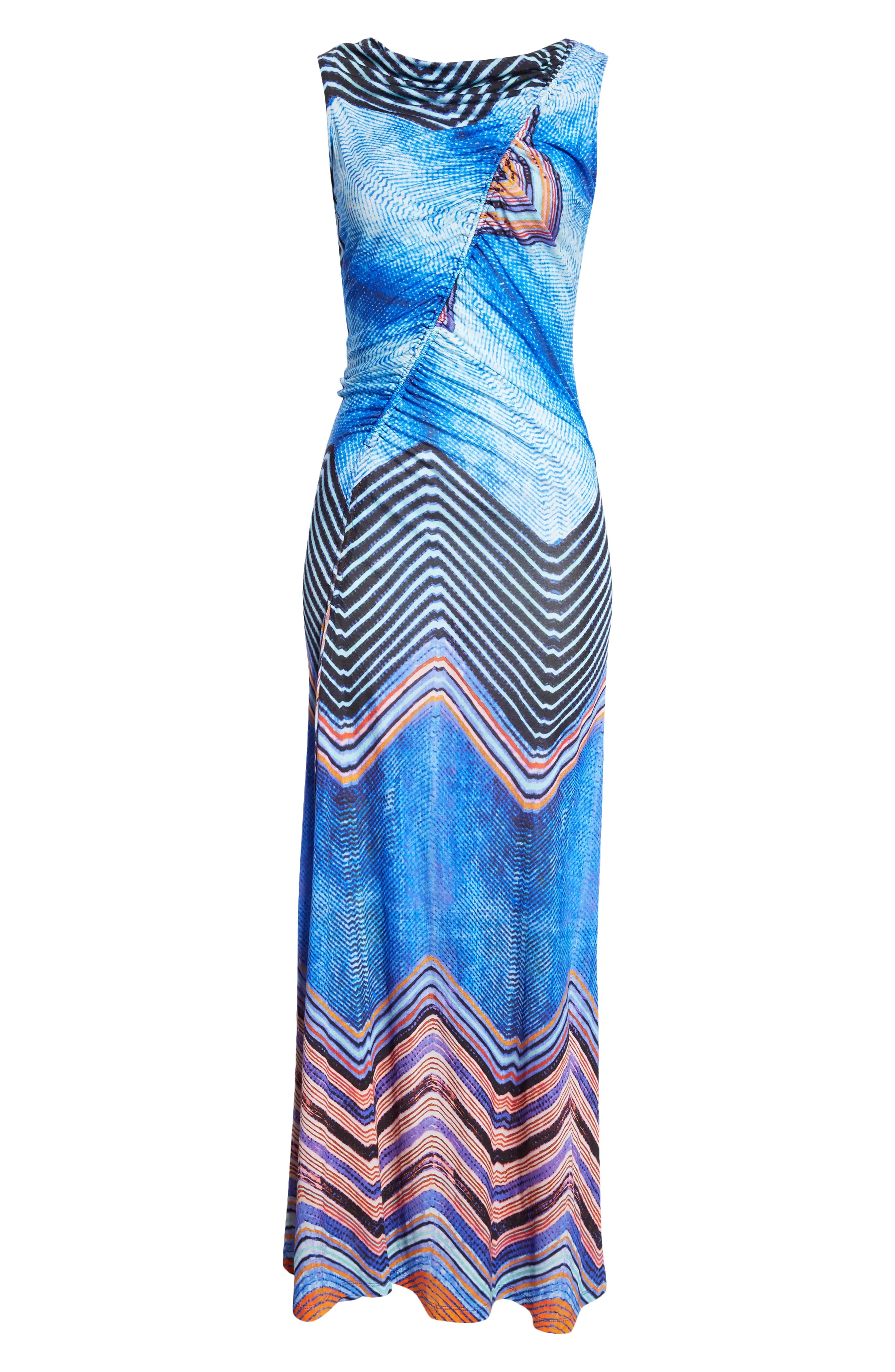 Natalia Ruched Sleeveless Maxi Dress - 5