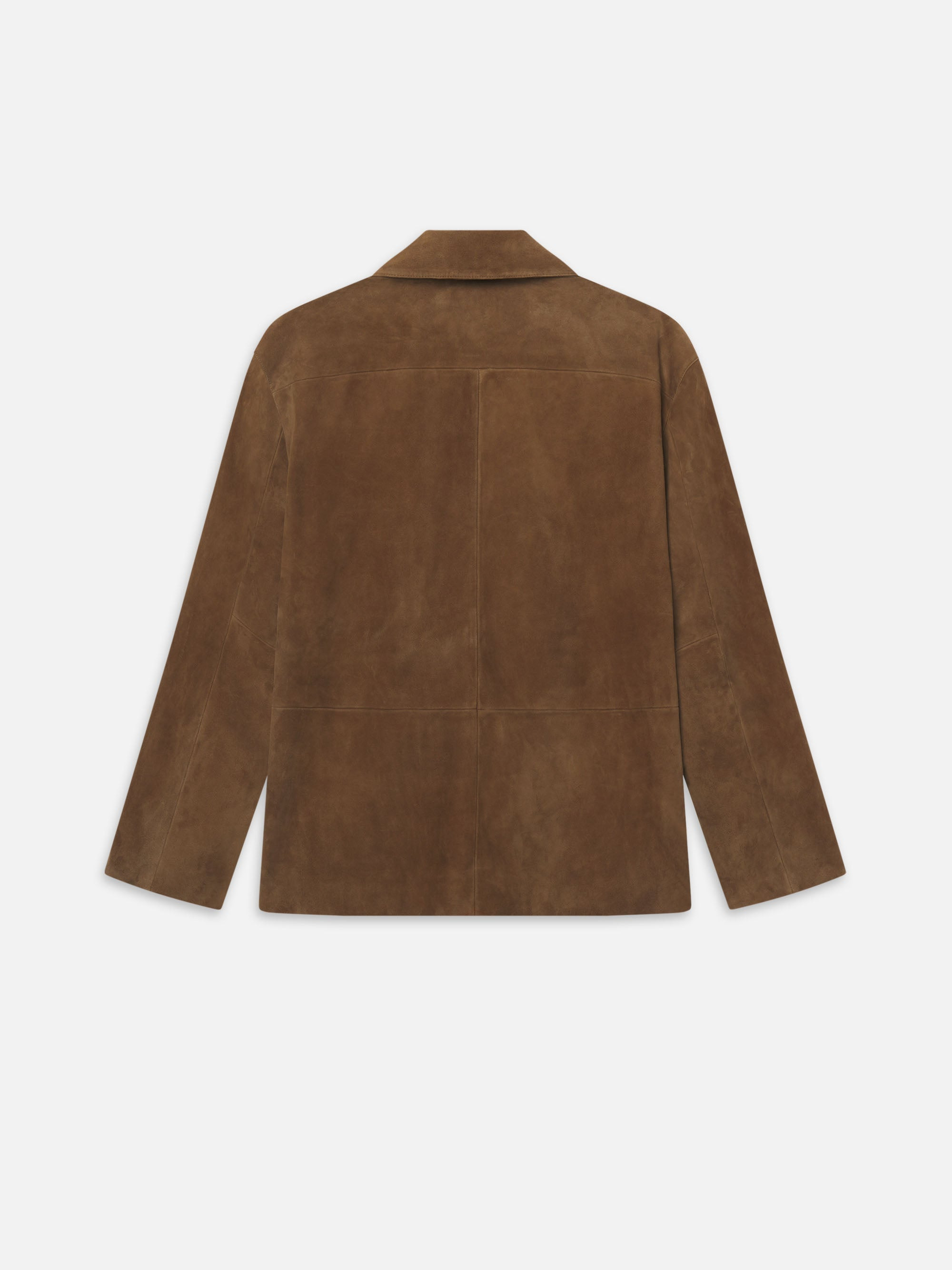 Suede Blazer in Caramel - 3