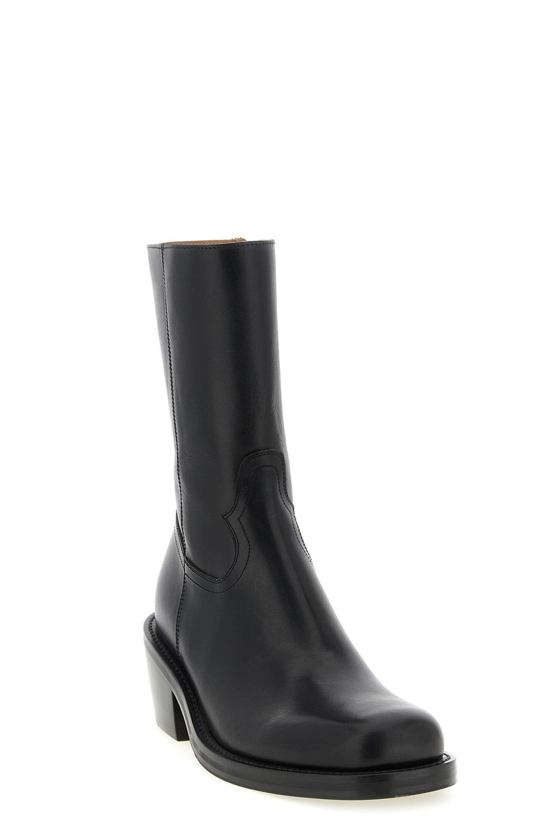 Dries Van Noten Leather ankle boots outlook