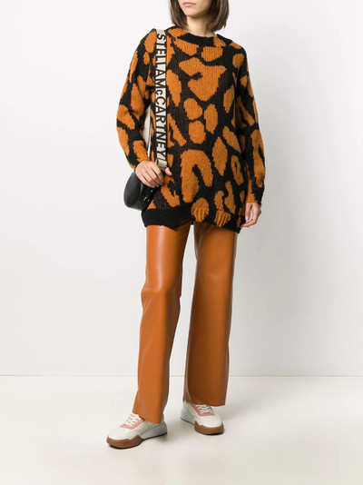 Stella McCartney leopard knitted jumper outlook