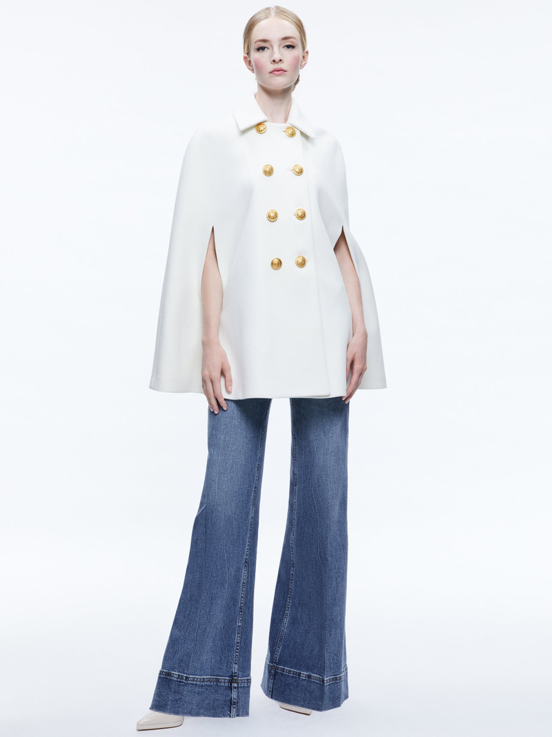 Alice + Olivia REYNALDA DOUBLE BREASTED CAPE outlook