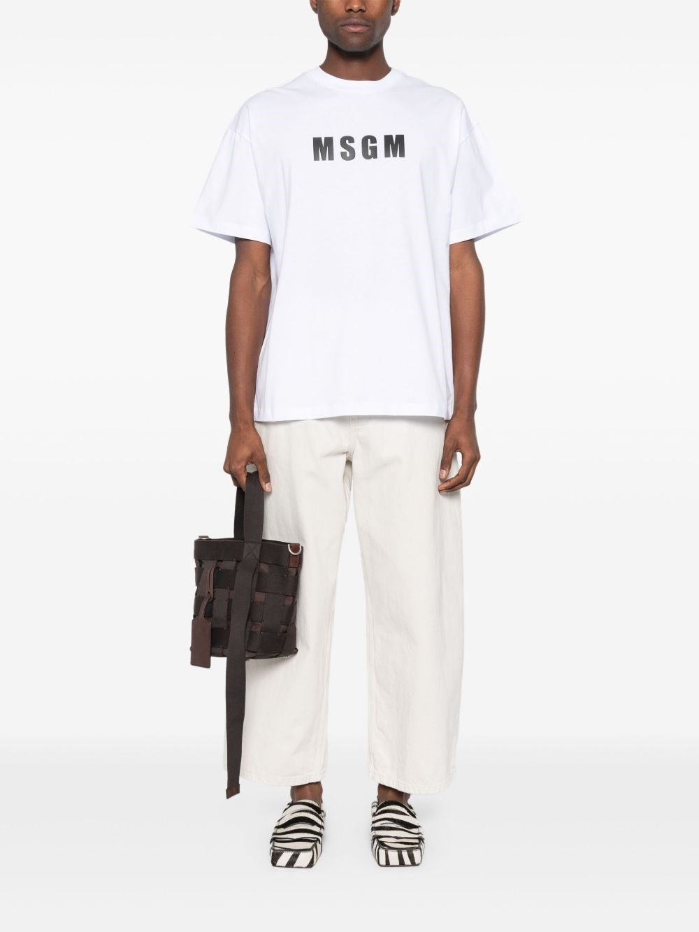 Cotton T-shirt with logo - 4