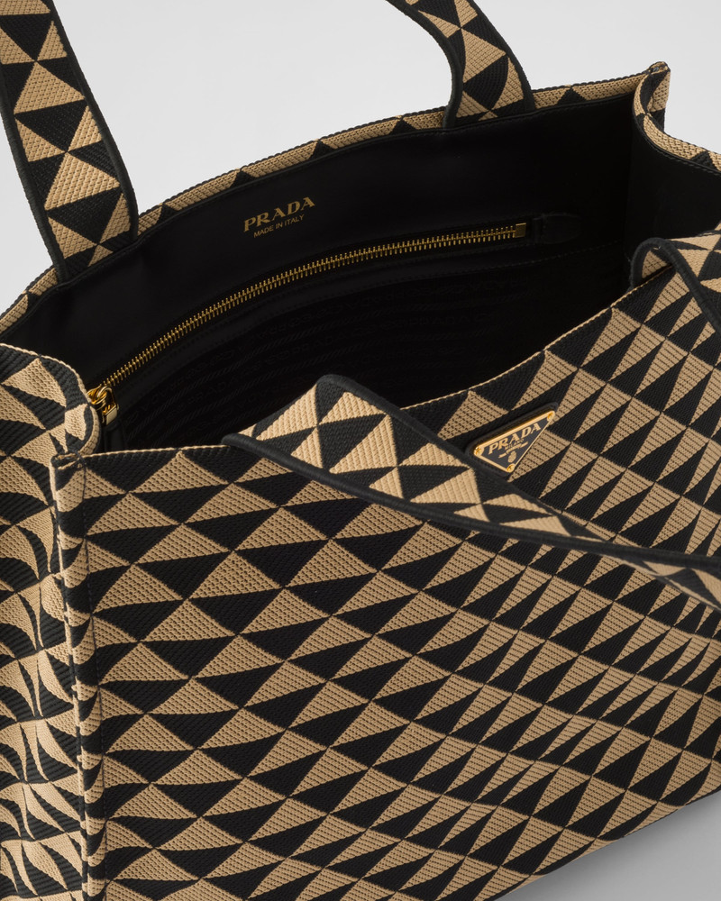 Prada Symbole bag in embroidered fabric 5