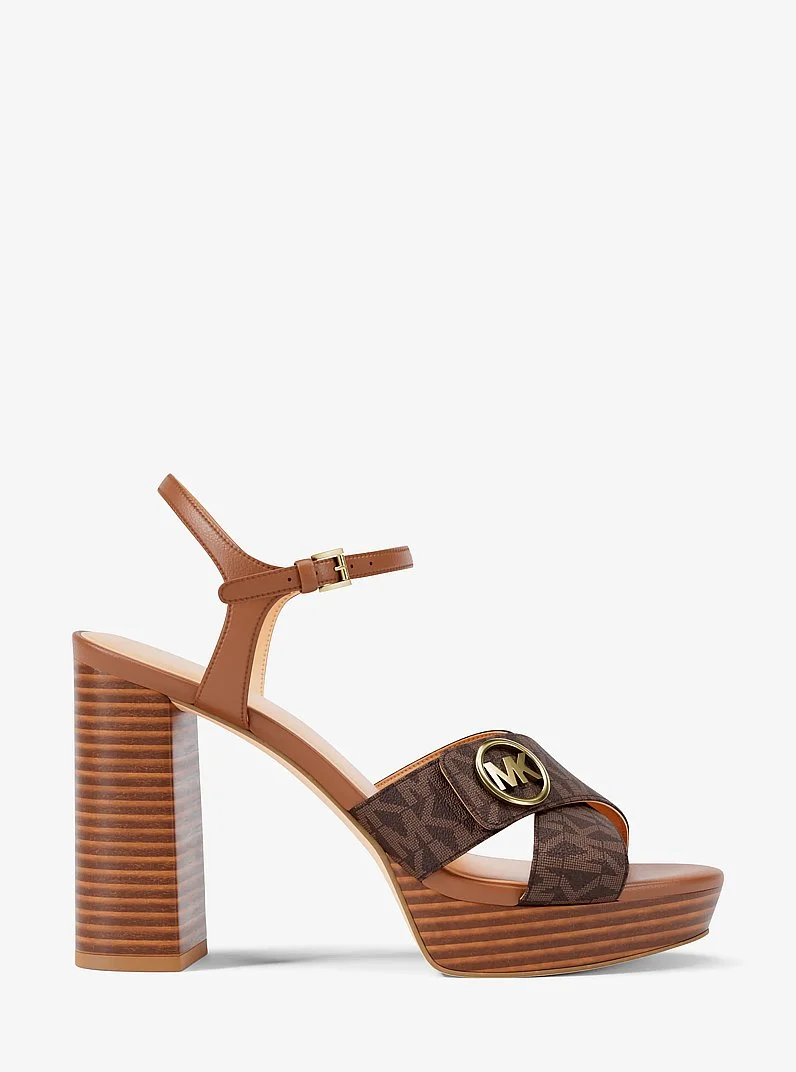 Hannah Signature Logo Platform Sandal - 1