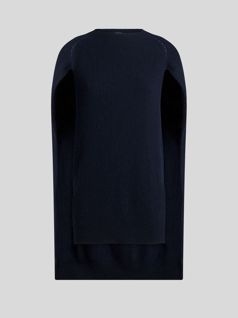 WOOL AND CASHMERE CAPE TOP 1