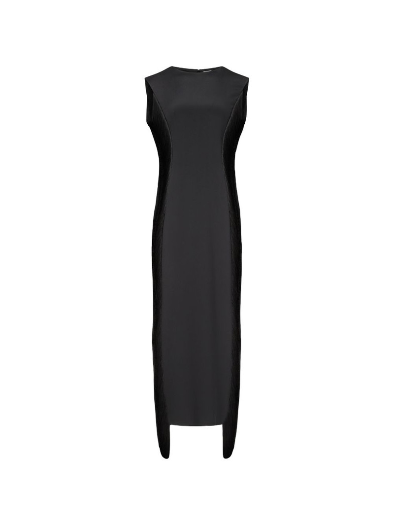 Bianca fringe-detail asymmetric dress 1